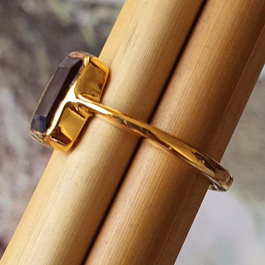 gold plated silver ring