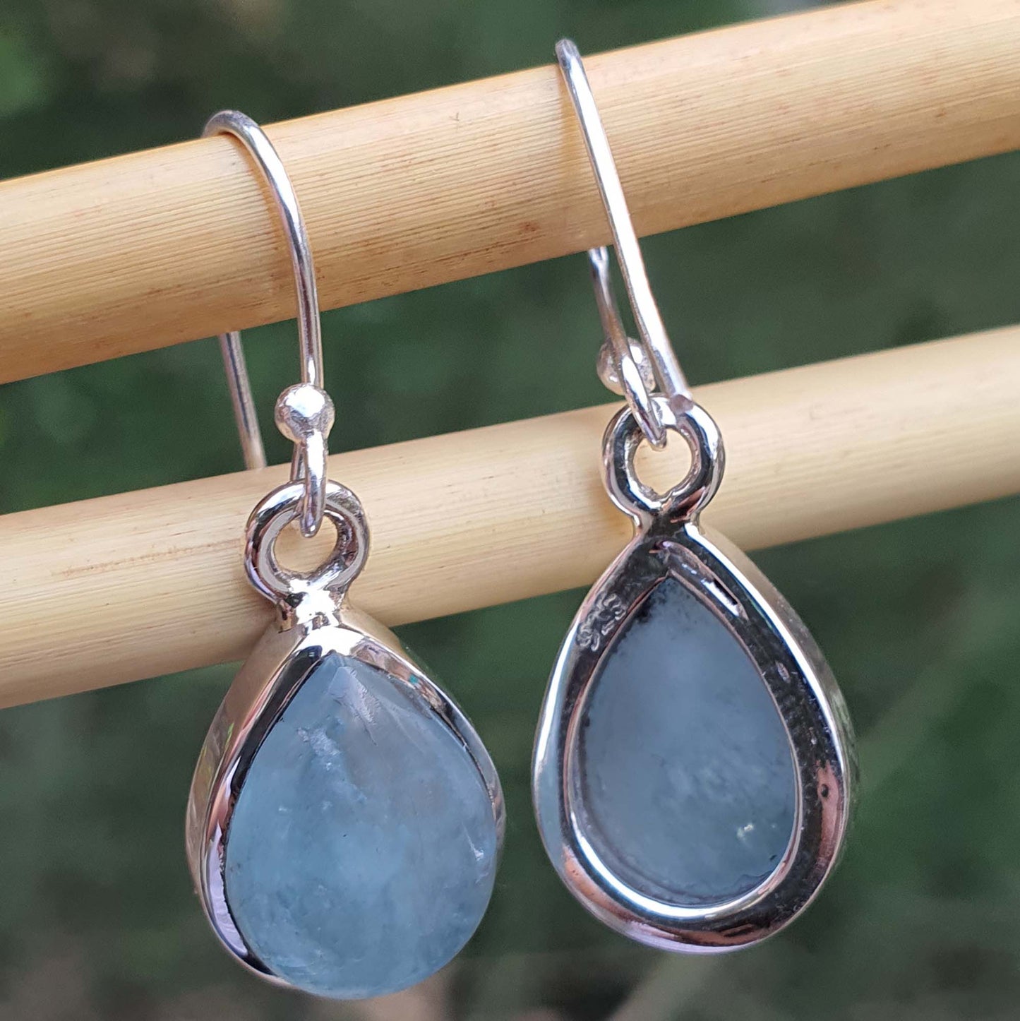natural aquamarine earrings
