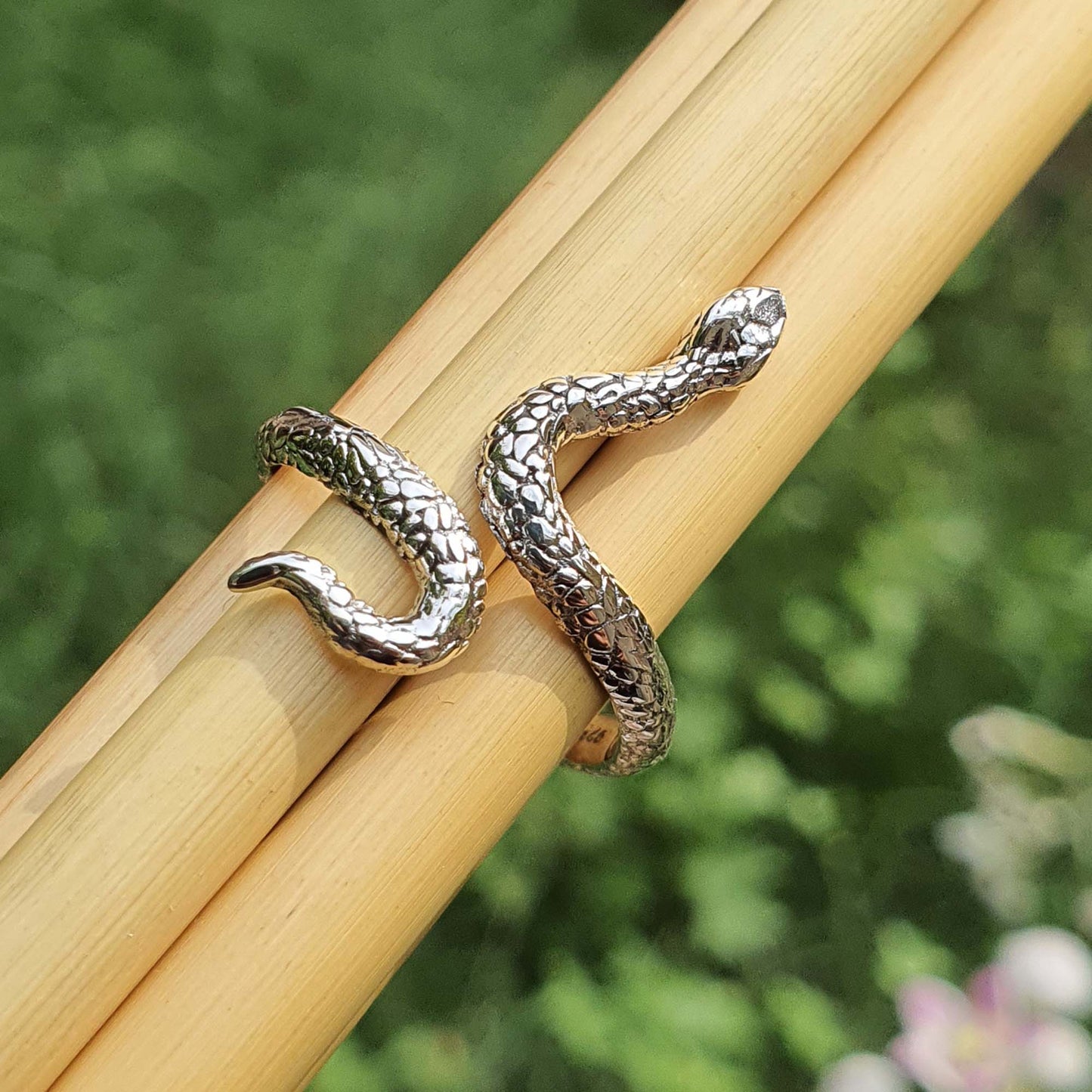 oxidized snake ring