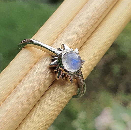bright sun silver ring