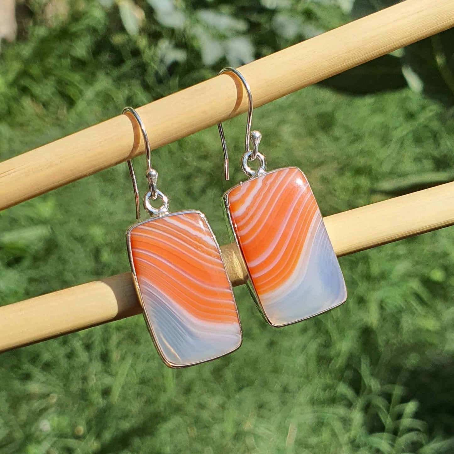 Agate Gemstone Earrings