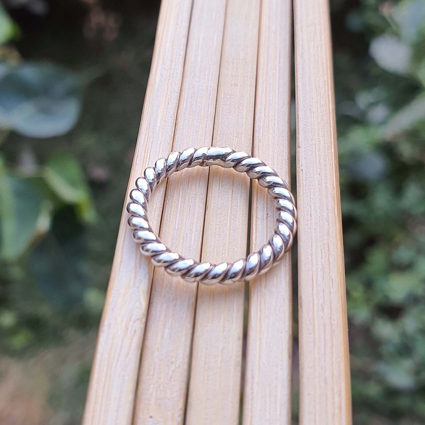 Twist Silver Ring in 925 silver - femmes bijoux