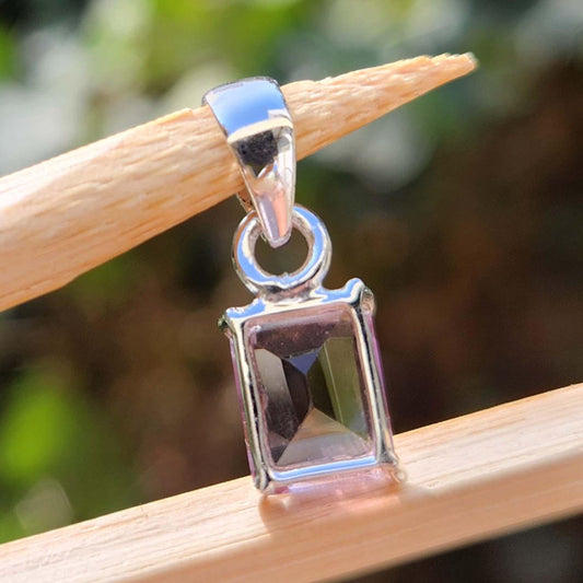 Emerald Ametrine Silver Pendant