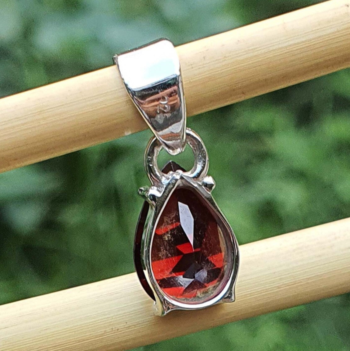Natural Garnet Pendant