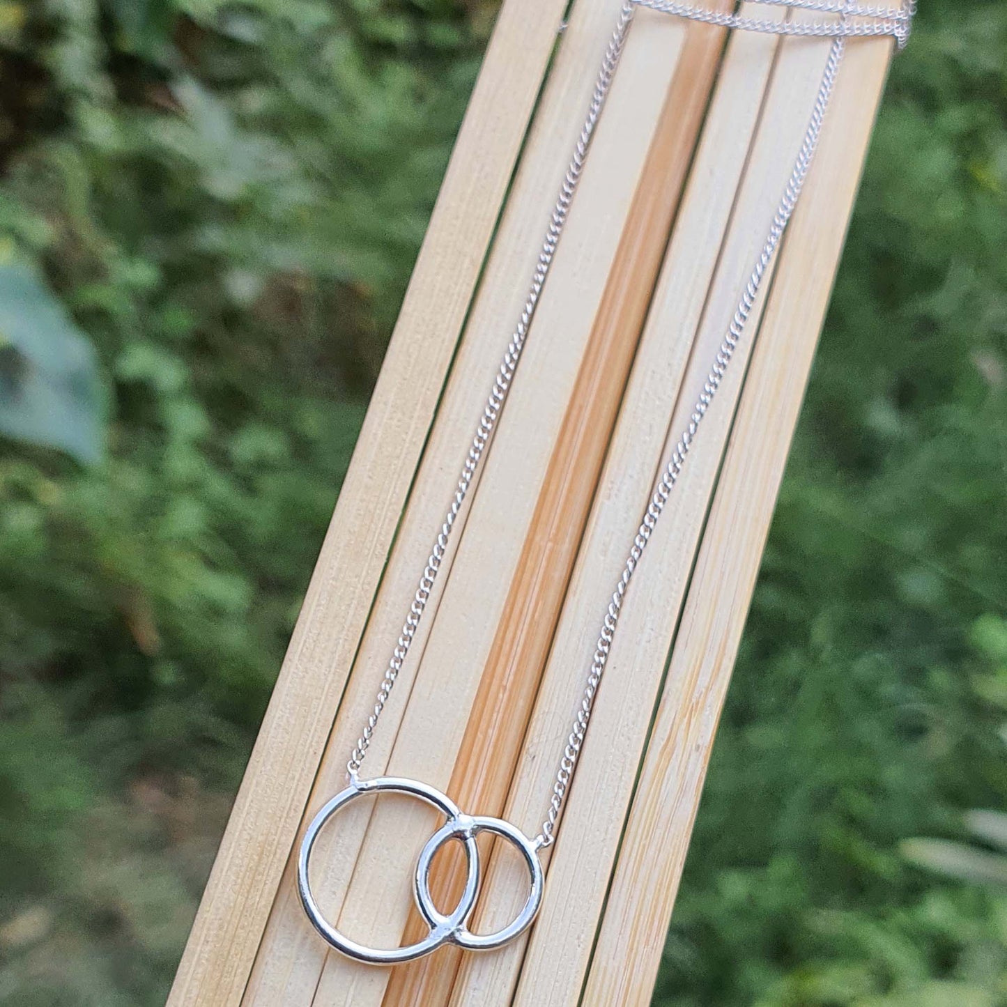 double circle necklace