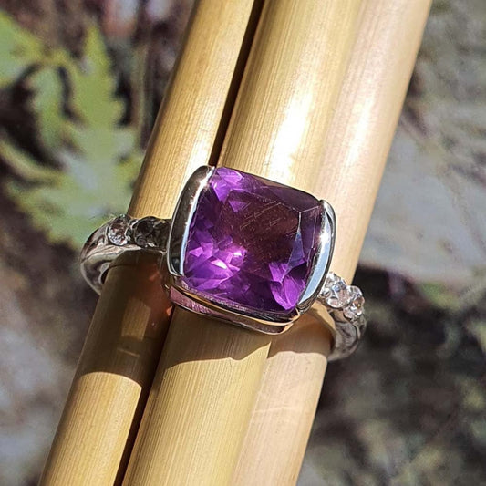 Purple Amethyst Ring