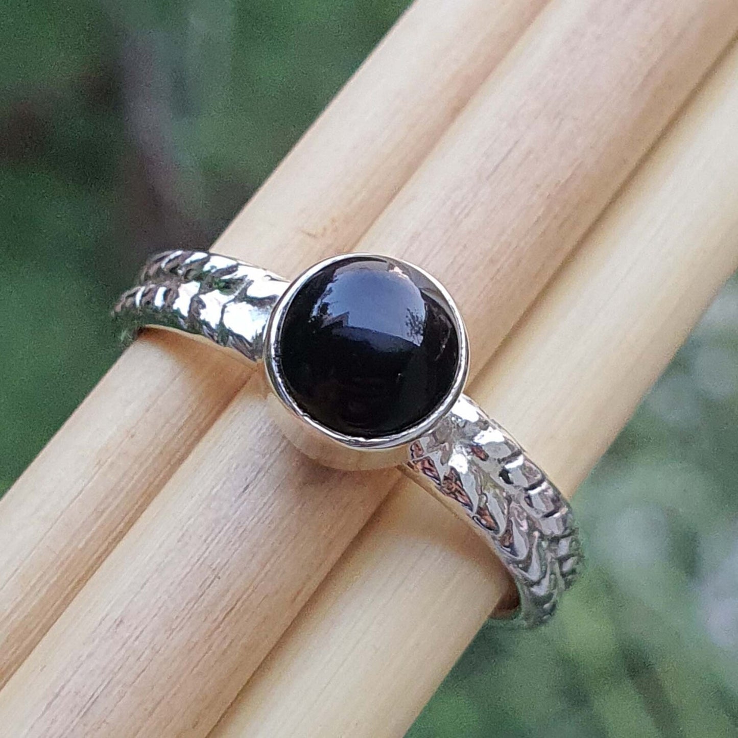black onyx ring