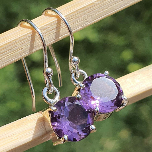 purple amethyst earring