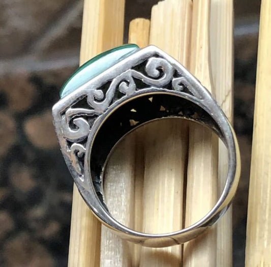 mens malachite ring