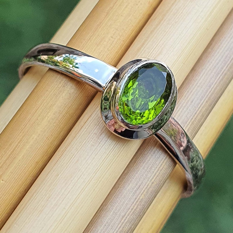 Mens sale moldavite ring