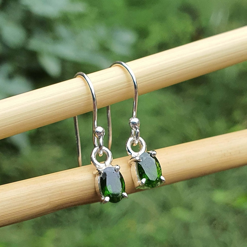 Green Diopside Earring for Women
