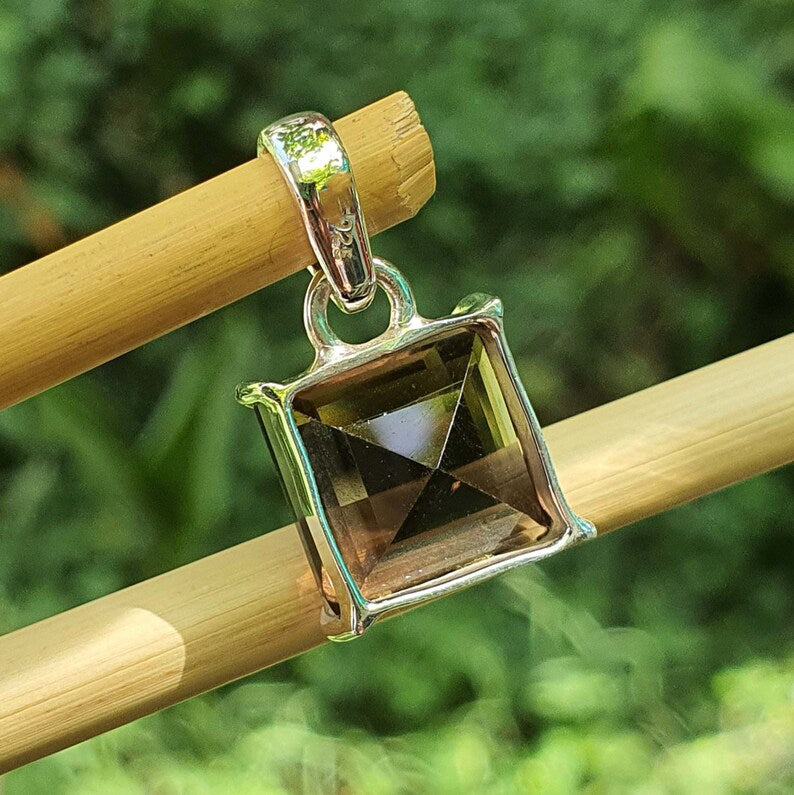 brown gemstone pendant
