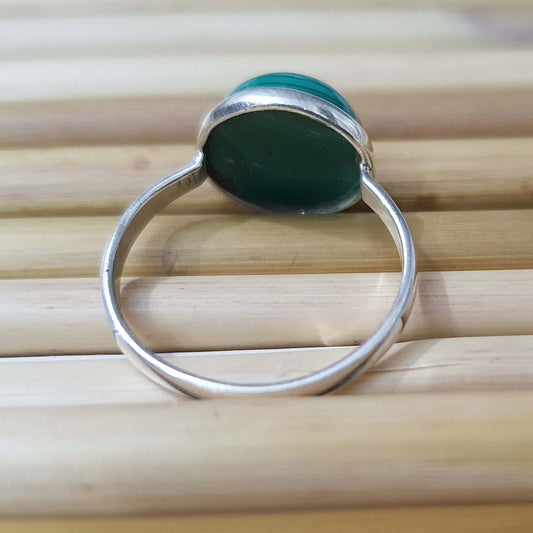 green malachite ring