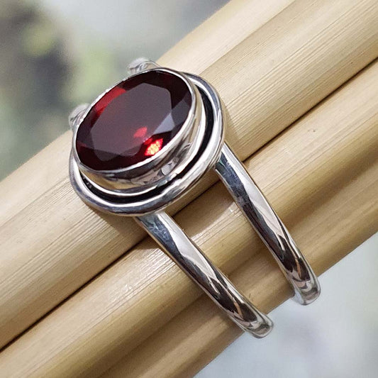 red garnet ring
