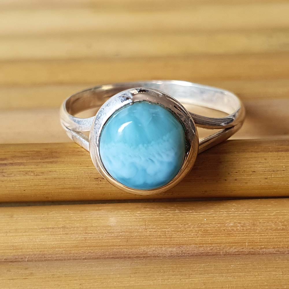 round larimar ring