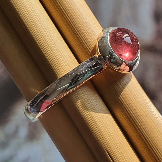 round tourmaline ring