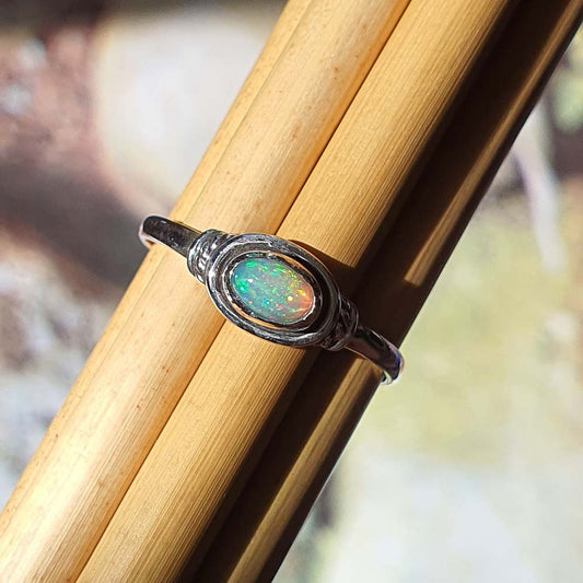 oval opal ring