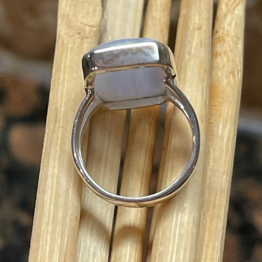 silver agate ring