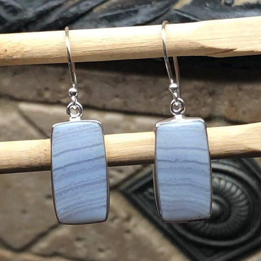 Agate Silver Earrings