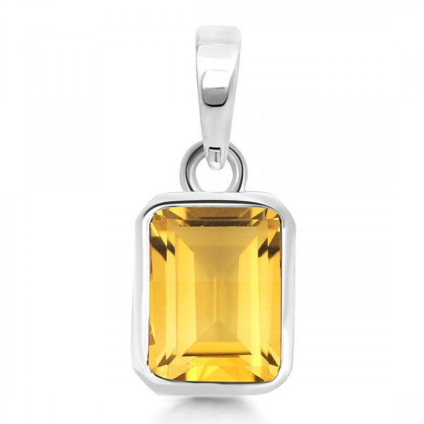 citrine pendant necklace
