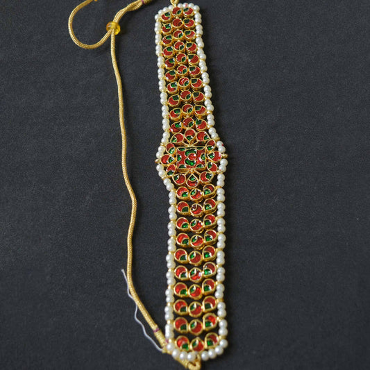 Indian Wedding Kundan Choker Necklace with Stud Earrings