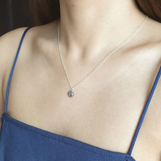 cute sun moon necklace