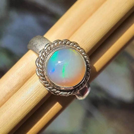 fire opal ring