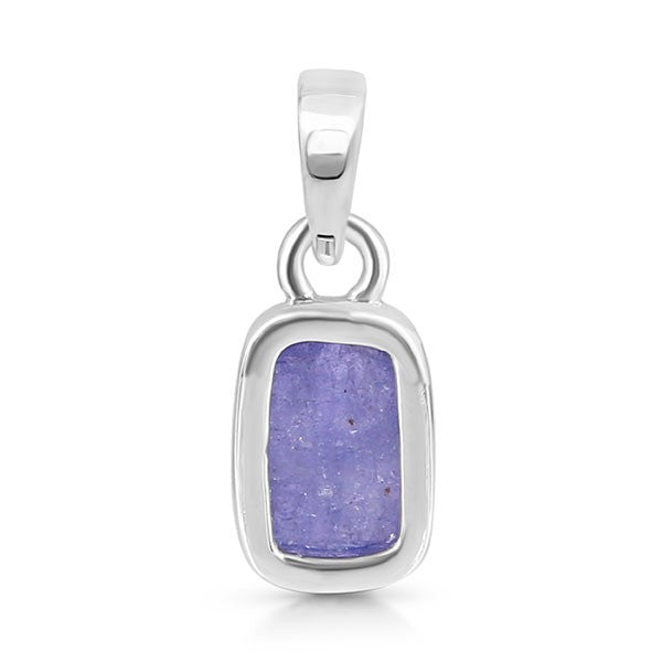 silver tanzanite pendant
