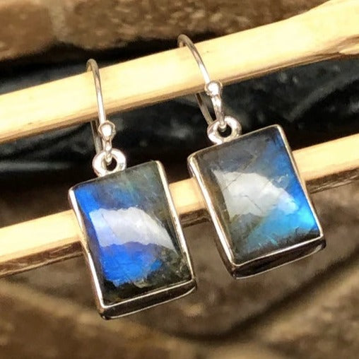 blue fire labradorite earrings