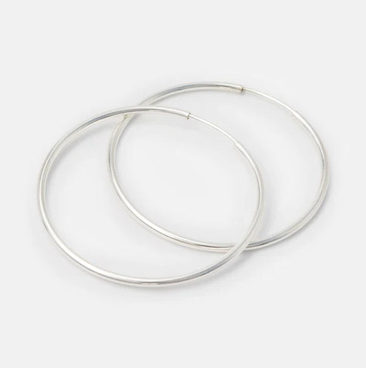 Silver Hoop Earrings