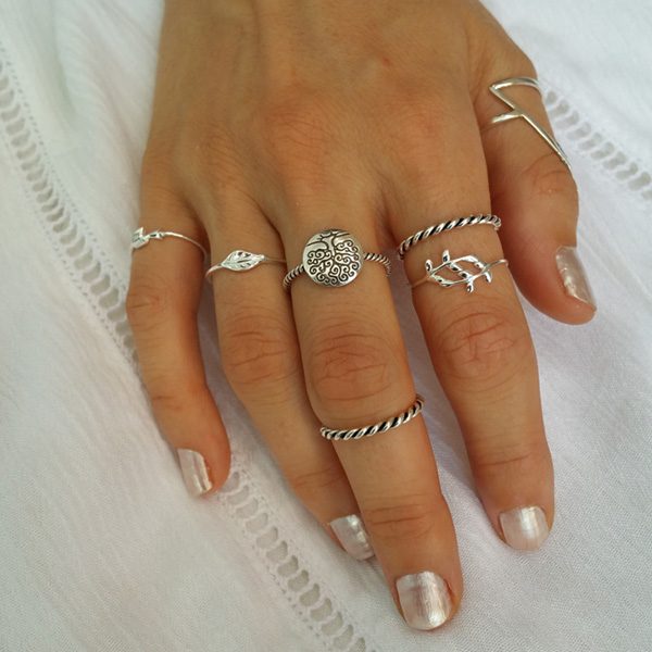 sterling silver ring collection