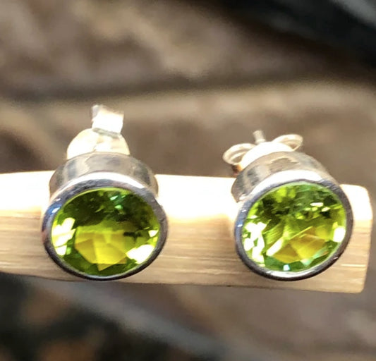handmade peridot earrings