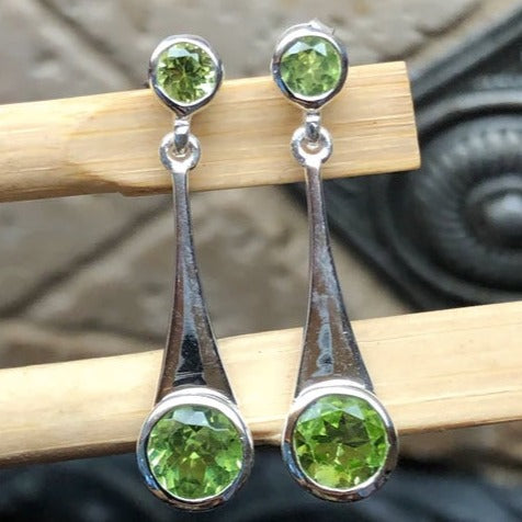 Peridot Silver Earrings