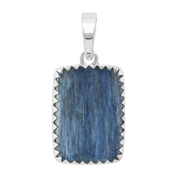 rectangle kyanite pendant