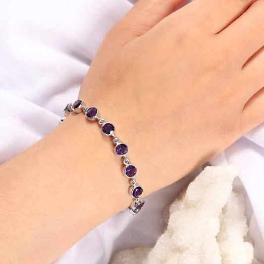 natural amethyst bracelet
