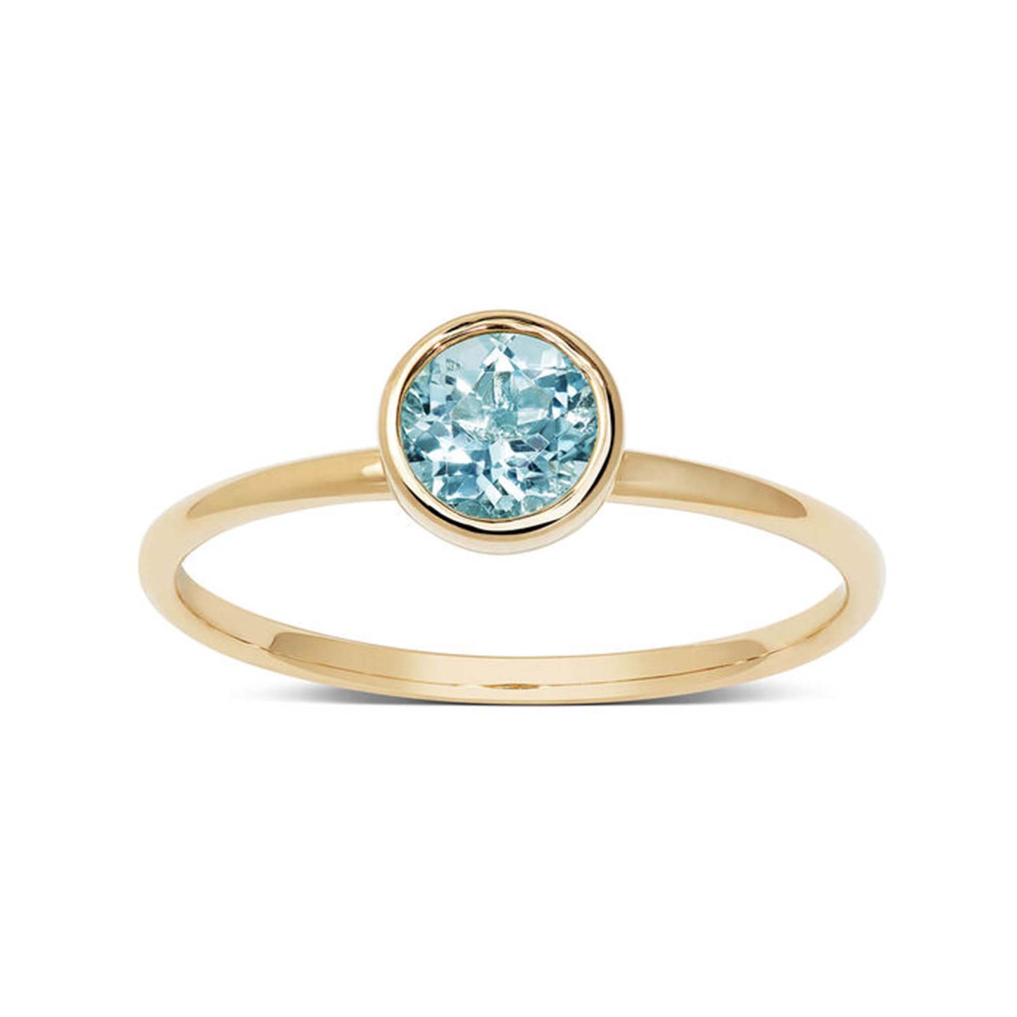 Blue Topaz Silver Ring