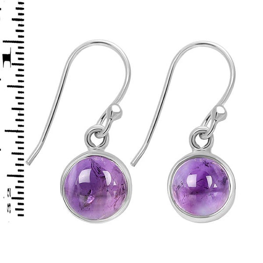 amethyst dangle earrings