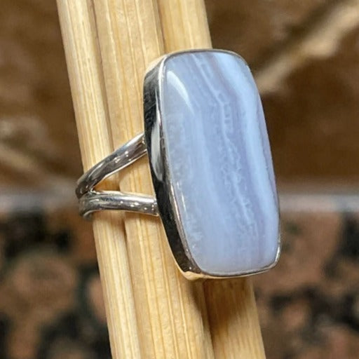 Split band agate ring