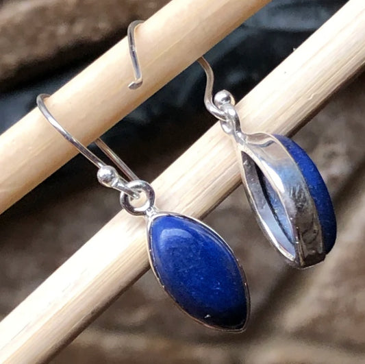 Blue Lapis Silver Earrings