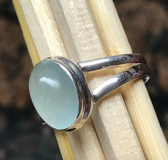aquamarine silver ring