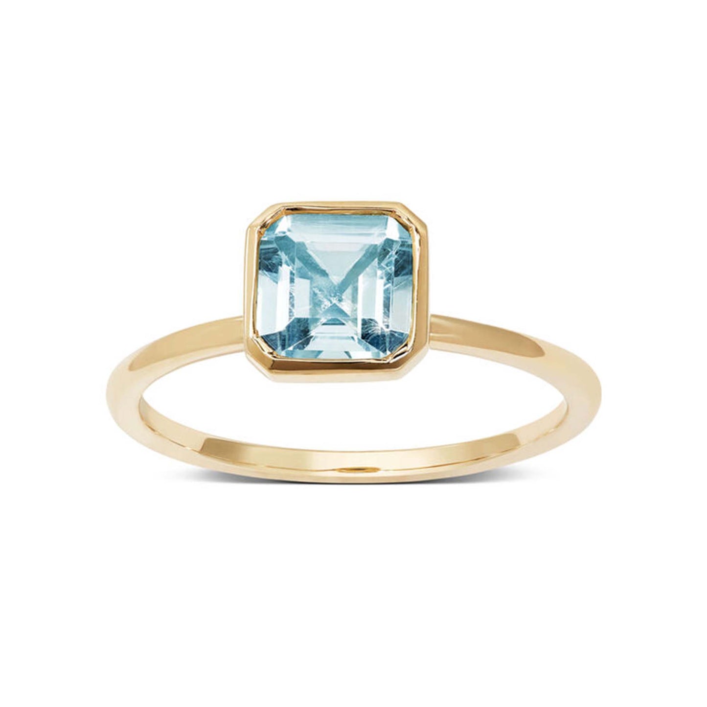 aquamarine silver ring