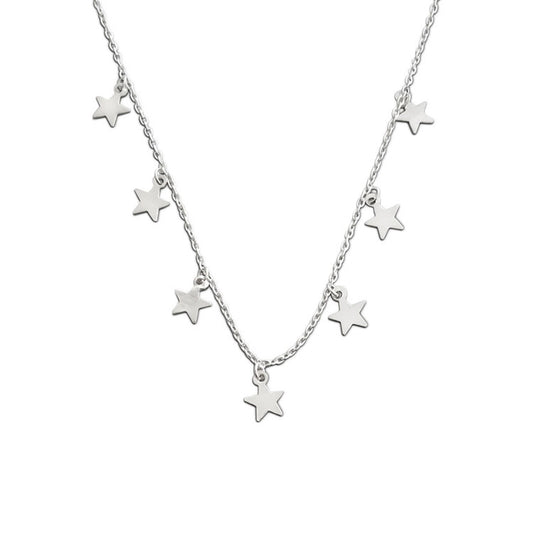 silver star necklace