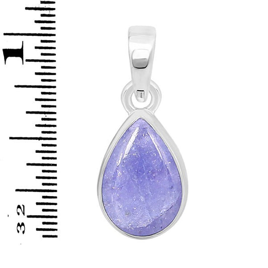 Silver tanzanite pendant