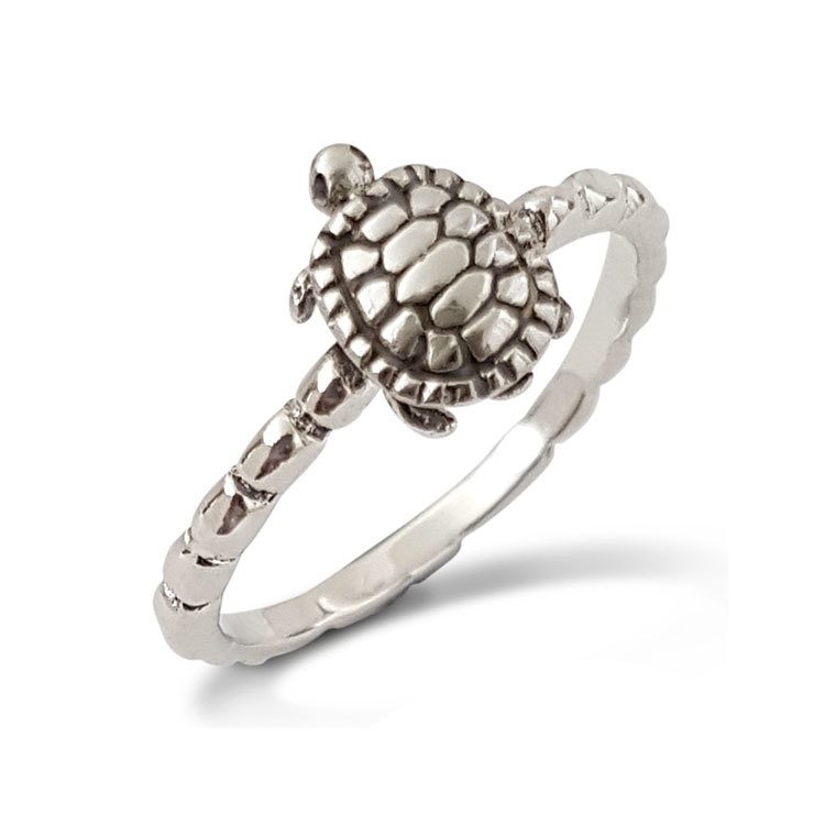 Tortoise Silver Ring