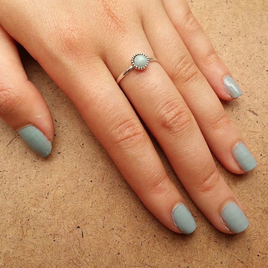 simple amazonite ring
