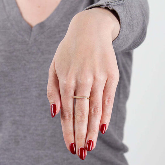 stacking rose gold ring