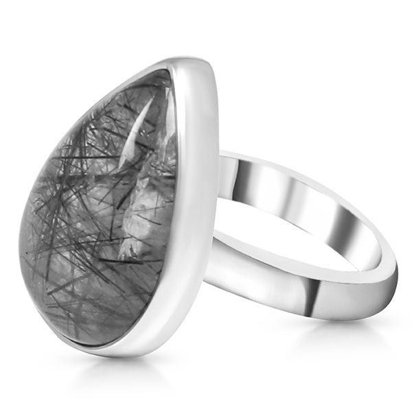black stone ring