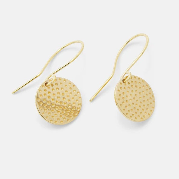 gold coin earrings