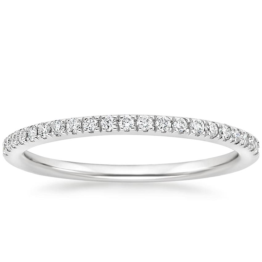 solitare silver wedding ring