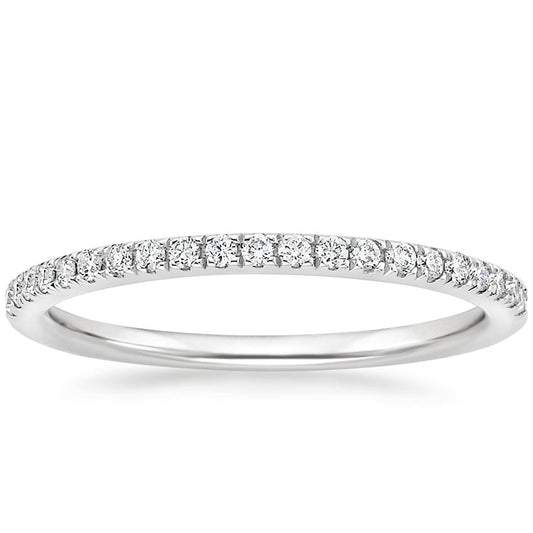 solitare silver wedding ring